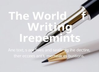 Die Welt der Schreibgeräte: Ein Überblick über aktuelle Trends und Innovationen The World of Writing Instruments: An Overview of Current Trends and Innovations