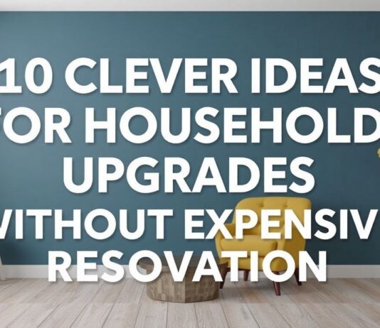 10 Clever Ideen für Haushalts-Upgrades ohne teure Renovierung 10 Clever Ideas for Household Upgrades Without Expensive Renovations