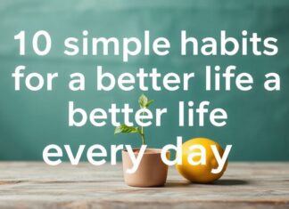 10 einfache Gewohnheiten für ein besseres Leben jeden Tag 10 simple habits for a better life every day