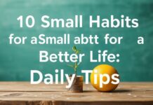 10 Kleine Gewohnheiten für ein Besserer Leben: Tägliche Tipps 10 Small Habits for a Better Life: Daily Tips