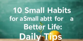 10 Kleine Gewohnheiten für ein Besserer Leben: Tägliche Tipps 10 Small Habits for a Better Life: Daily Tips