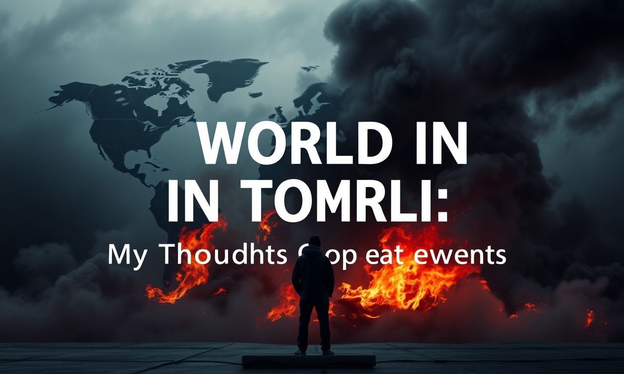 Die Welt in Aufruhr: Meine Gedanken zu den aktuellen Ereignissen