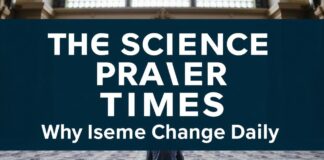 Die Wissenschaft hinter den Gebetszeiten: Warum sie sich täglich ändern The Science Behind Prayer Times: Why They Change Daily
