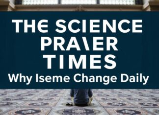 Die Wissenschaft hinter den Gebetszeiten: Warum sie sich täglich ändern The Science Behind Prayer Times: Why They Change Daily