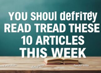 Diese 10 Artikel sollten Sie diese Woche unbedingt lesen You should definitely read these 10 articles this week.